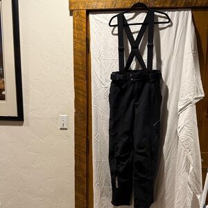 Goldwin Mens Suspender 4x4  Black Ski Pants